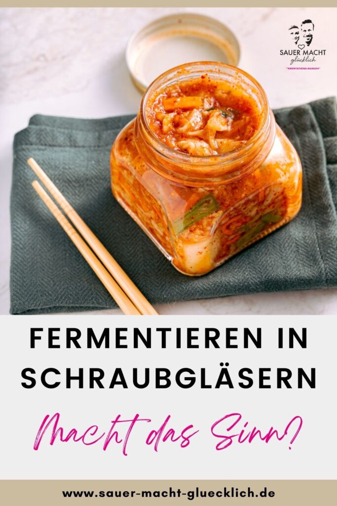 Fermentieren Schraubglas